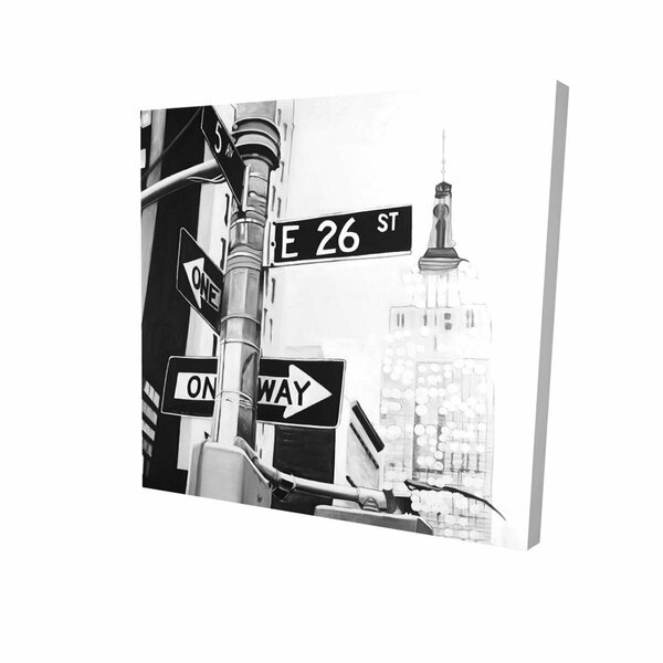 Fondo 32 x 32 in. New York City Street Signs-Print on Canvas FO3346289